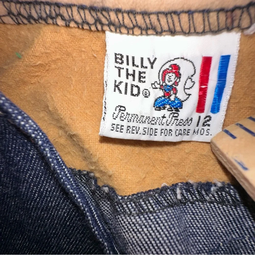 BILLY the KID denim vest VTG cowboy country western wear baby boy 12 mo